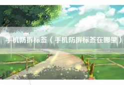 手机防拆标签（手机防拆标签在哪里）