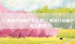 三角洲行动破产怎么办 三角洲行动破产怎么解决