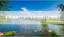 手机号银行卡（手机号银行卡解绑）