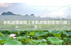 手机战旗游戏（手机战旗游戏排行榜）