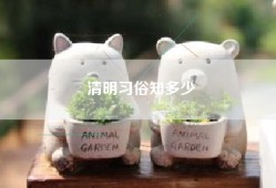 清明习俗知多少