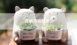 清明习俗知多少