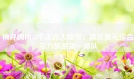 横评国内15个主流大模型，腾讯混元综合实力领跑第一梯队
