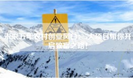 未来五年农村创业风口：5大项目带你开启致富之路！