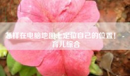 怎样在电脑地图上定位自己的位置！ - 育儿综合