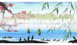 红米手机屏幕失灵（红米手机屏幕失灵怎么办,按什么都不好使）