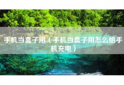 手机当盒子用（手机当盒子用怎么给手机充电）