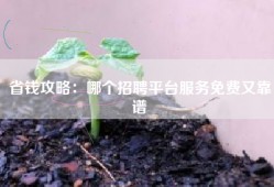 省钱攻略：哪个招聘平台服务免费又靠谱