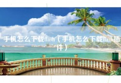 手机怎么下载flash（手机怎么下载flash插件）