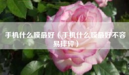 手机什么膜最好（手机什么膜最好不容易摔碎）