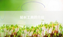 站长工具的介绍
