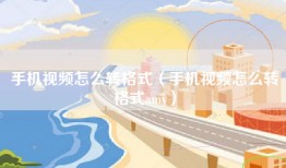 手机视频怎么转格式（手机视频怎么转格式amv）