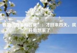 我的“返工综合症”：才回来四天，就开始想家了