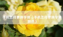 手机怎样更换字体（手机怎样更换字体颜色）