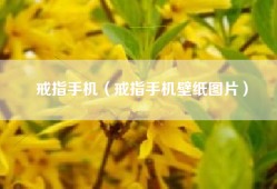 戒指手机（戒指手机壁纸图片）