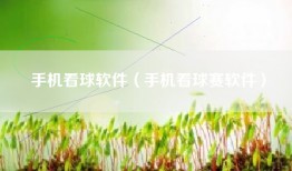 手机看球软件（手机看球赛软件）
