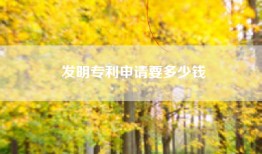 发明专利申请要多少钱