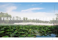 手机没必要贴膜（其实手机没必要贴膜）