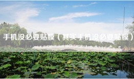 手机没必要贴膜（其实手机没必要贴膜）