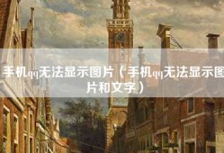 手机qq无法显示图片（手机qq无法显示图片和文字）