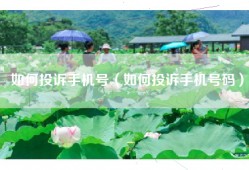 如何投诉手机号（如何投诉手机号码）