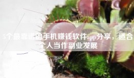 5个最靠谱的手机赚钱软件app分享，适合个人当作副业发展