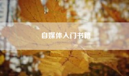 自媒体入门书籍