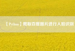 【Python】爬取百度图片进行人脸识别