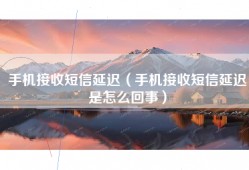 手机接收短信延迟（手机接收短信延迟是怎么回事）