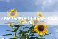 手机最佳充电时间（手机充电90%好还是100%好）
