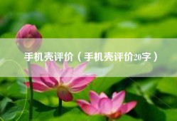 手机壳评价（手机壳评价20字）