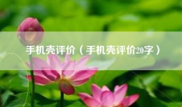 手机壳评价（手机壳评价20字）