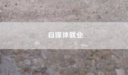自媒体就业