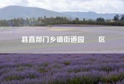 县直部门乡镇街道园　　区