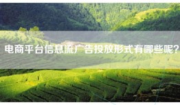 电商平台信息流广告投放形式有哪些呢？
