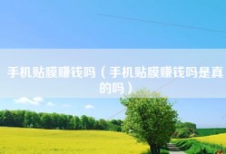 手机贴膜赚钱吗（手机贴膜赚钱吗是真的吗）