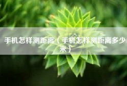 手机怎样测距离（手机怎样测距离多少米）