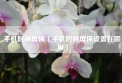 手机时钟屏保（手机时钟屏保设置在哪里）