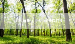 手机盲拍（手机盲拍软件）
