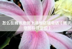 怎么在腾讯地图上添加店铺电话（腾讯地图标注定位）