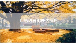 广告语言的表达技巧