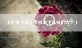 手机太平洋（手机太平洋报价大全）