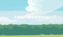 注册制对哪些股票利好？