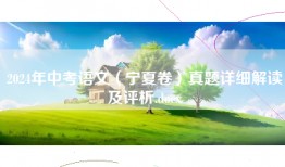 2024年中考语文（宁夏卷）真题详细解读及评析.docx