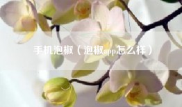 手机泡椒（泡椒app怎么样）
