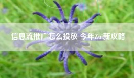 信息流推广怎么投放 今年Zui新攻略