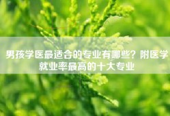 男孩学医最适合的专业有哪些？附医学就业率最高的十大专业