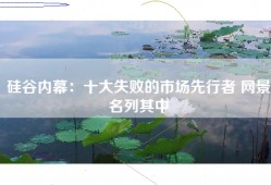 硅谷内幕：十大失败的市场先行者 网景名列其中