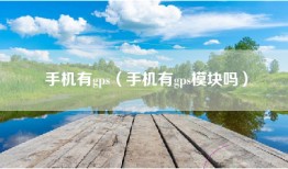 手机有gps（手机有gps模块吗）