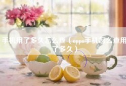 手机用了多久怎么查（oppo手机怎么查用了多久）